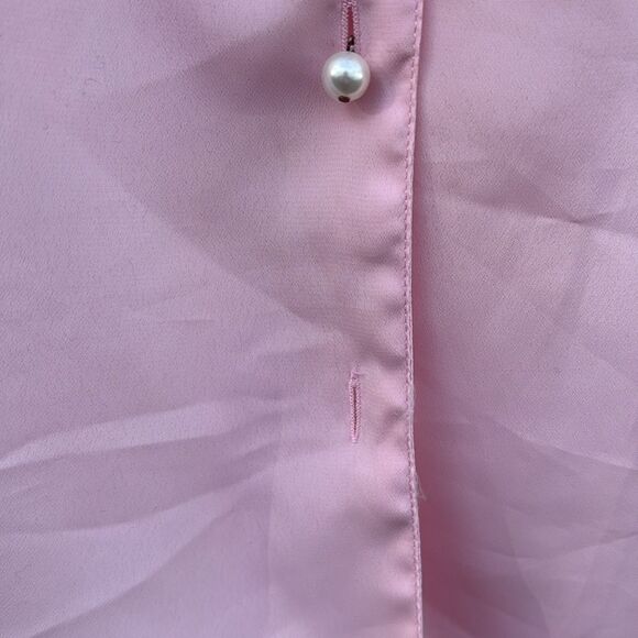 Vintage Laura and Jayne pink pearl shirt 16 - Picture 5 of 7